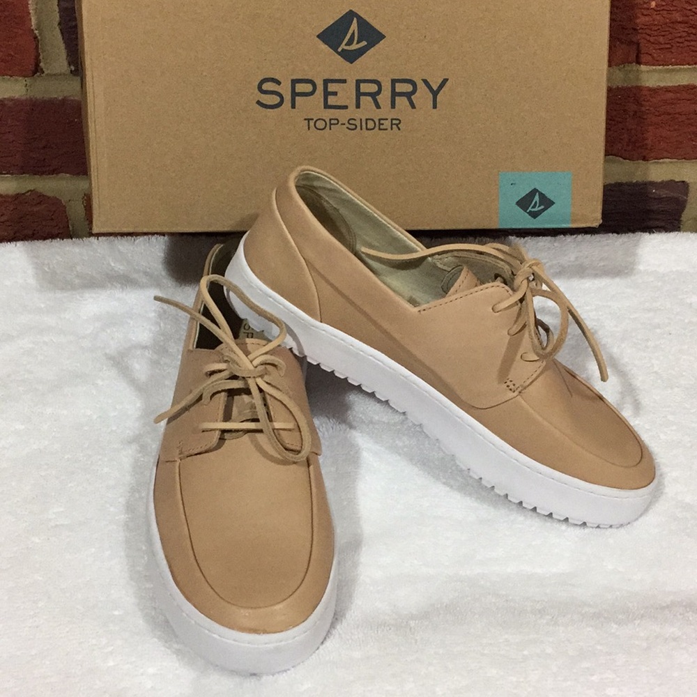 NWBox Sperry Endeavor Boat Lthr Naturl